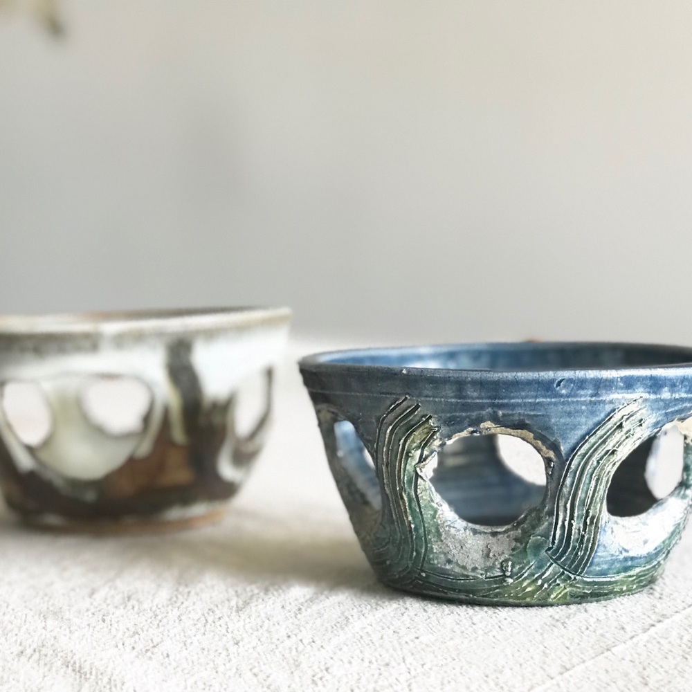 VINTAGE Signed MIDCENTURY artisan studio pottery